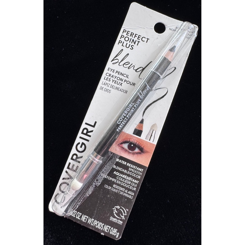 Covergirl Perfect Point Plus Blend Eye Pencil 100 Basic Black Water Resistant